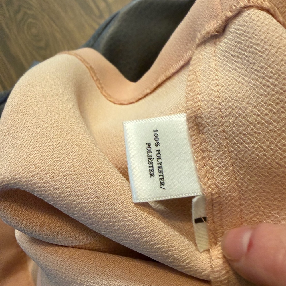 Ann Taylor Flutter Short Sleeve Peach Pink Cocktail Casual Dress - Picture 11 of 12
